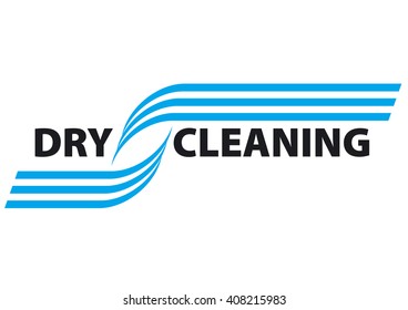 Dry cleaning service logo template