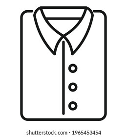 Dry cleaning shirt icon. Outline Dry cleaning shirt vector icon for web design isolated on white background