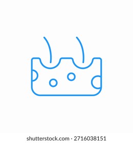Vector de signo de icono de esponja de limpieza en seco