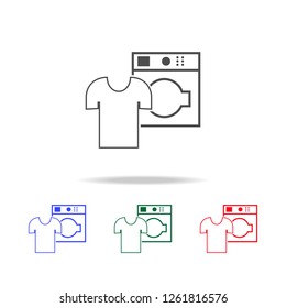 dry cleaning of white linen icon. Elements of washing in multi colored icons. Premium quality graphic design icon. Simple icon for websites, web design, mobile app