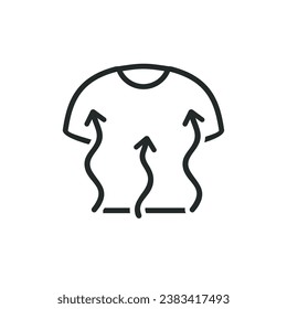 Dry clothes icon. Illustration vector