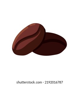 Dry Coffee Seeds Icon Isolated