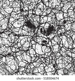 Dry Cracked Earth Overlay Vector Texture For Your Design. EPS10 