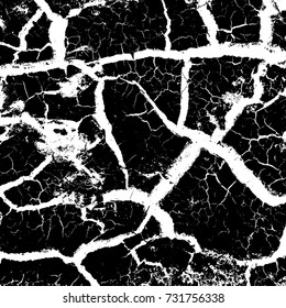 Dry Cracked Earth Overlay Vector Texture Stock Vector (Royalty Free ...