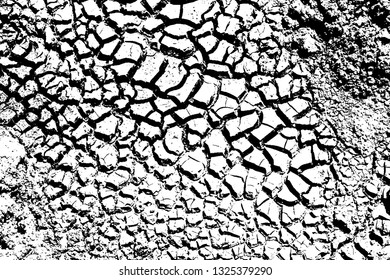 Dry Cracked Earth Texture Background, Vector Background EPS10