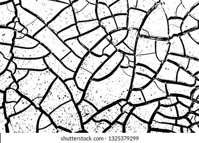 Dry Cracked Earth Texture Background, Vector Background EPS10