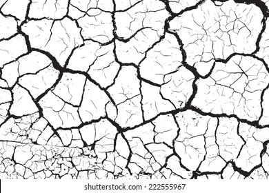 Dry cracked earth texture  vector background EPS10