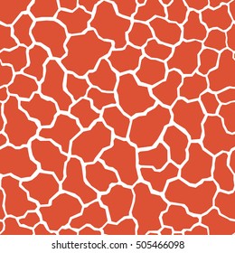 Dry cracked ground texture, vector background, seamless pattern 