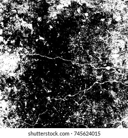Dry Cracked overlay texture. Artistic grunge design template. EPS10 vector.