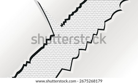 Dry cracked soil texture with grunge fissures, earthquake crevices, and distressed land surface cracks, natural vector pattern isolated on white background