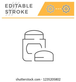 Dry deodorant line icon