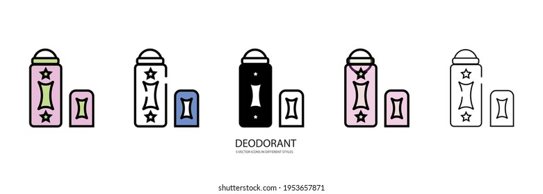 dry Deodorant vector type icon