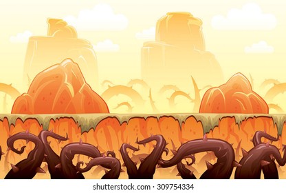 Dry desert game background