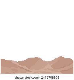 Dry Desert Pixel Art für dynamische digitale Projekte und Designs.