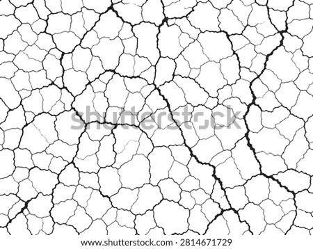 Dry earth clay crack pattern vector collection drought ground mud desert soil crack network outline lines backdrop layout for disaster design, crack, ground, texture, pattern, dry, earth, desert, line