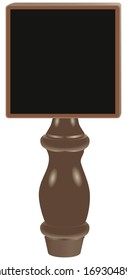 Dry Erase Tap Board Beer Tap Handle. Vector Illustration.