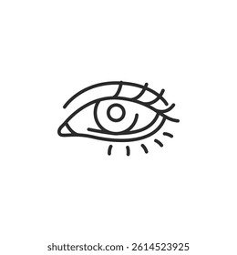 Dry eye icon. Simple dry eye icon for social media, app, and web design. Vector illustration.