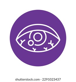 Dry Eye сolor line icon. Pictogram for web page.