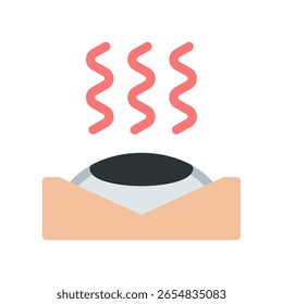 Ilustración de icono plano simple de ojo seco