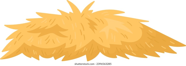 Dry Farm Haystack Vector Illustration