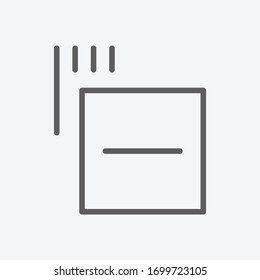 Dry fat icon line symbol. Isolated vector illustration of icon sign concept for your web site mobile app logo UI design.