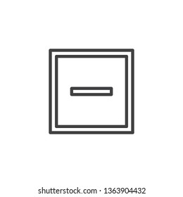 Dry flat wash machine sign line icon. linear style sign for mobile concept and web design. Laundromat instruction outline vector icon. Symbol, logo illustration. Pixel perfect vector graphics