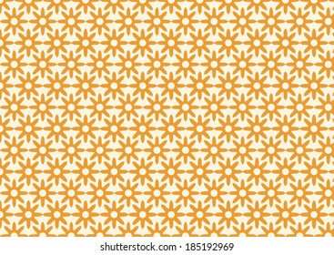 Dry flower pattern in classic style on pastel color background. Retro and ancient blossom.