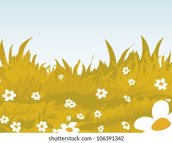 dry grass illustration