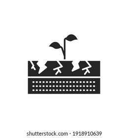 Dry ground color line icon. Pictogram for web page, mobile app, promo. Editable stroke.