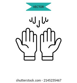 dry hygiene icons  symbol vector elements for infographic web