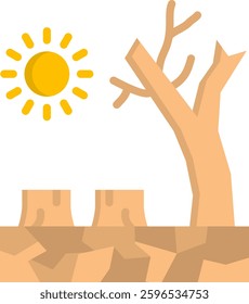 Dry Icon Flat Vector Illustration