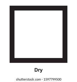 dry icon isolated vector illustration
