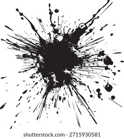 Textura de salpicadura de gota de tinta seca