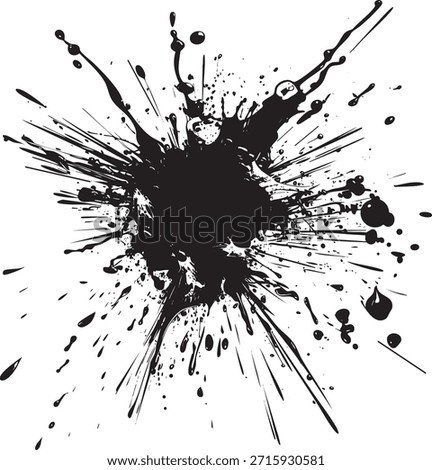 Dry ink drop Splash texture