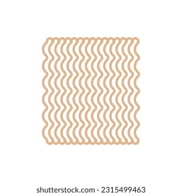 Dry instant noodles. Colored vector illusration.