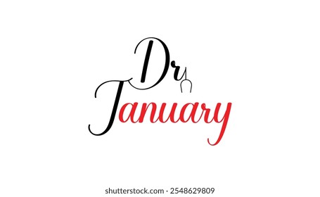 Dry January. Alcohol-free challenge for one month. Vector template for banner, greeting card, poster , T shirt  with background.