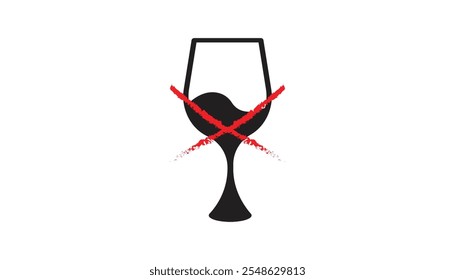 Dry January. Alcohol-free challenge for one month. Vector template for banner, greeting card, poster , T shirt  with background.