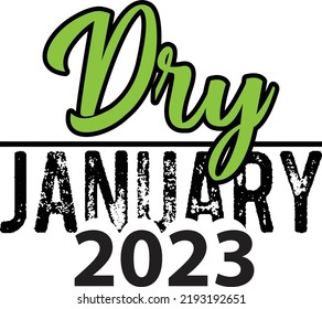 Dry January SVG T Shirt Design svg