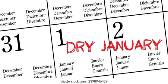 Dry january, that is an annual alcohol free month after the new year holiday. No alcohol during this. Stop drinking or alcohols drink. People to abstain from alcohol for the month of January.