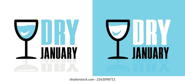 DRy january with water glass