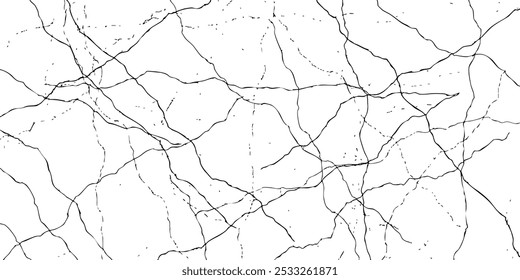 Textura de la grieta de la tierra seca para la superposición. textura agrietada vieja. foto en blanco y negro de un grunge agrietado. Terreno de textura fracturada. 
