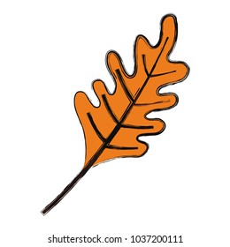 dry leaf icon over white background vector illustration