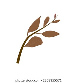 DRY LEAF ICON VECTOR ILLUSTRATION SYMBOL DESIGN