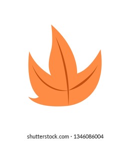Dry Leaf Vector Symbol Illustration
