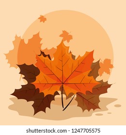 dry leaves design