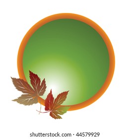 Dry leaves emblem