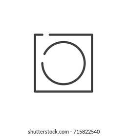 Dry line icon, outline vector sign, linear style pictogram isolated on white. Symbol, logo illustration. Editable stroke