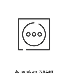 Dry line icon, outline vector sign, linear style pictogram isolated on white. Symbol, logo illustration. Editable stroke