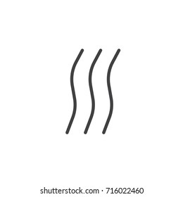 Dry line icon, outline vector sign, linear style pictogram isolated on white. Symbol, logo illustration. Editable stroke