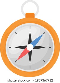 dry magnetic portable compass Concept Vector Icon Design, Summer Spring activities Symbol, Hot Weather Sign, Warmest Season Elements Stock illustration